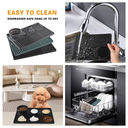 Siliconen Likmat - Slowfeeder voor Natvoer of Snacks