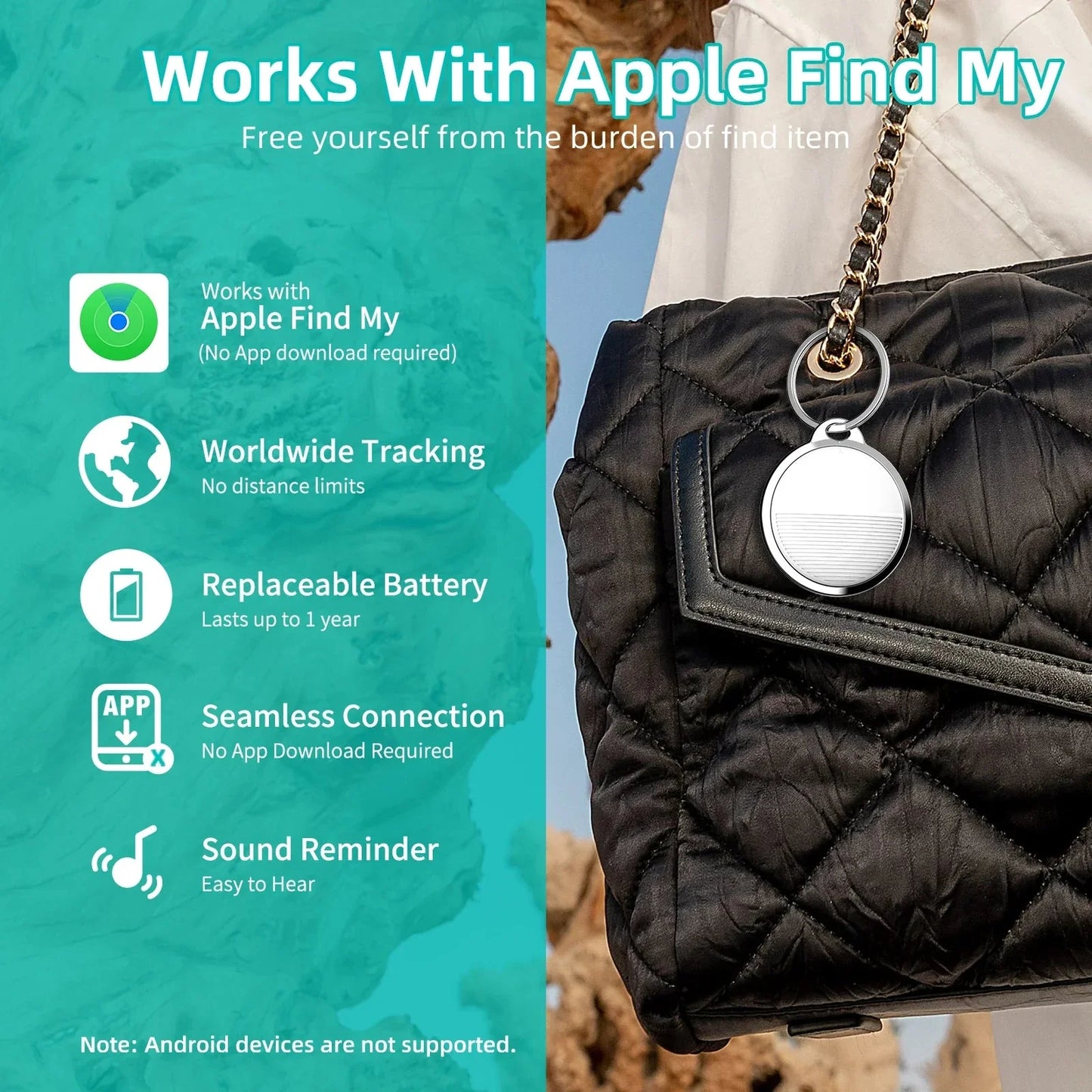 SmartTag iOS Mini Tracker en halsband