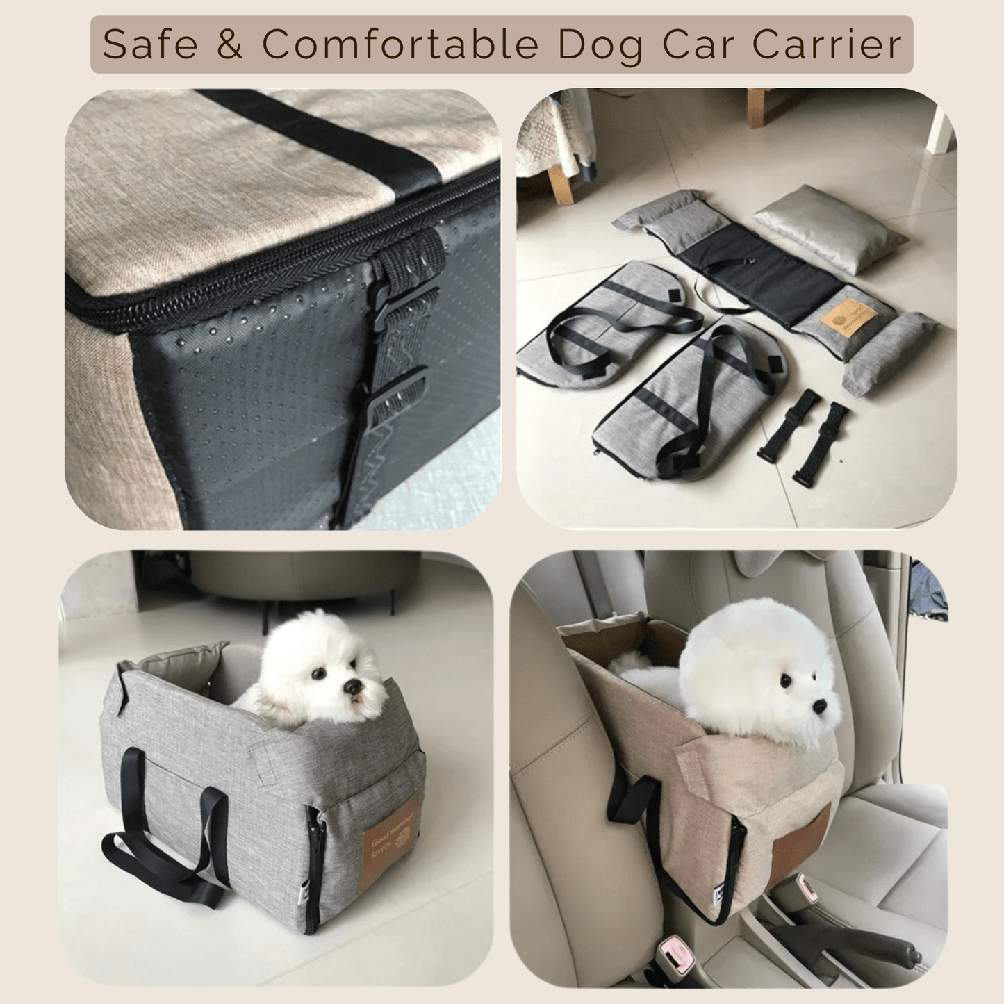 Hondenmand & Kattenmand Auto – Waterdicht Oxford – Draagbare Reismand