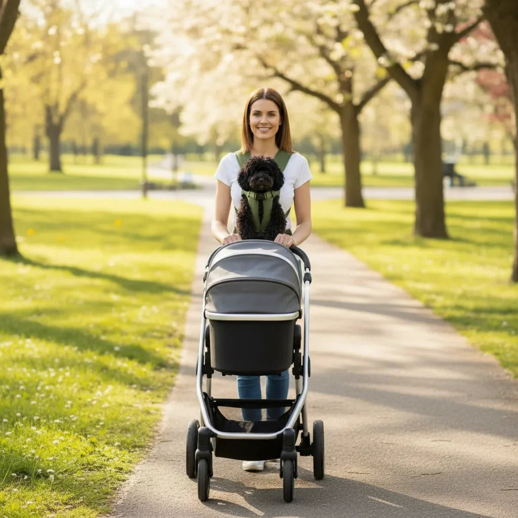 PetTravel Pro Hondendraagzak – Ademende Handsfree Reistassen voor Kat & Hond