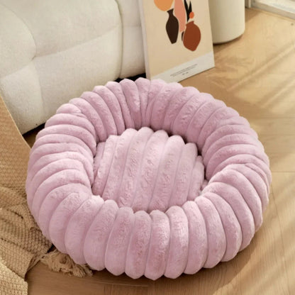 Ronde Donut Hondenmand – Superzacht Wasbaar Hondenbed voor Warmte & Comfort