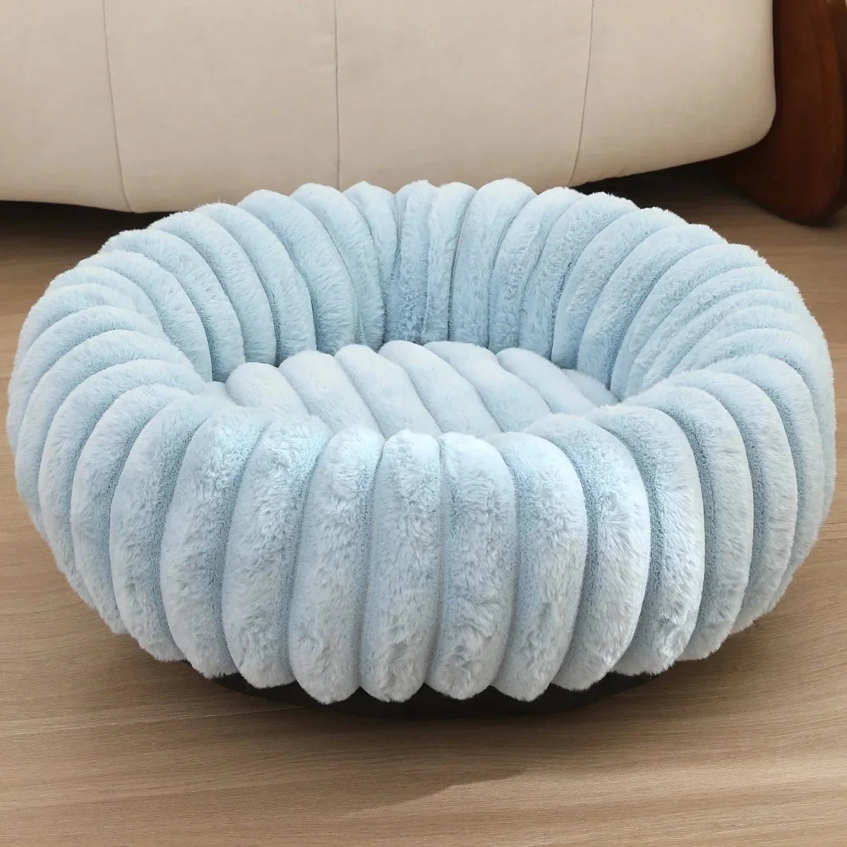 Ronde Donut Hondenmand – Superzacht Wasbaar Hondenbed voor Warmte & Comfort