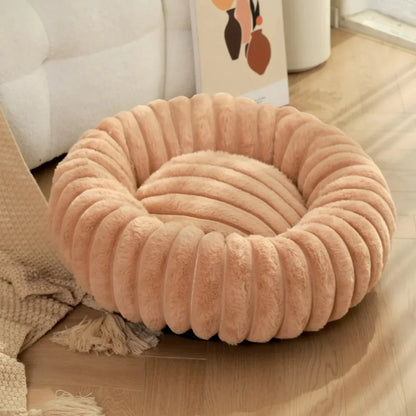 Ronde Donut Hondenmand – Superzacht Wasbaar Hondenbed voor Warmte & Comfort