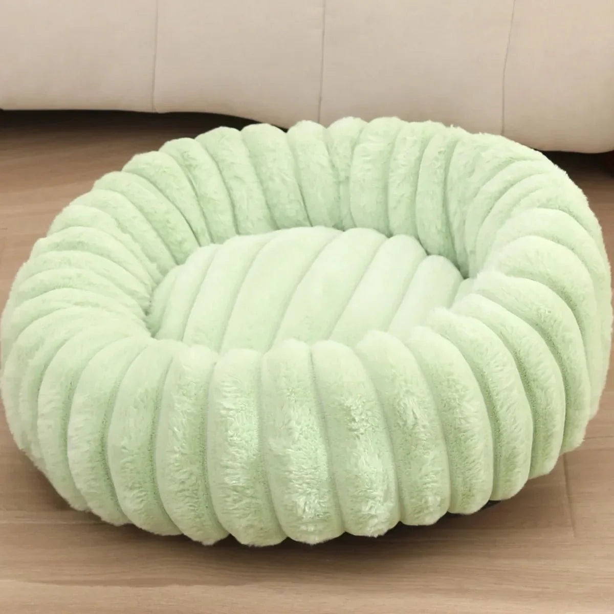 Ronde Donut Hondenmand – Superzacht Wasbaar Hondenbed voor Warmte & Comfort
