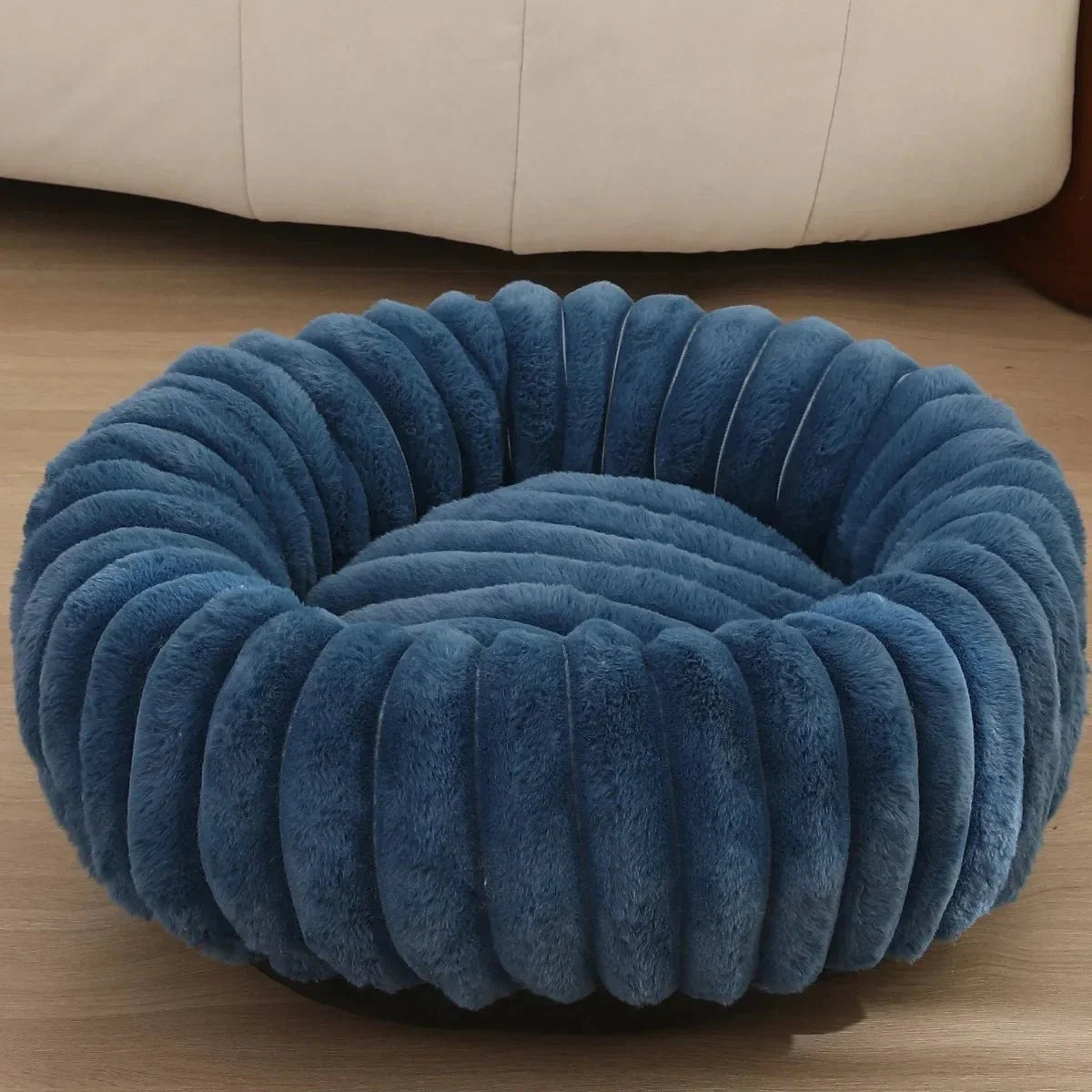Ronde Donut Hondenmand – Superzacht Wasbaar Hondenbed voor Warmte & Comfort