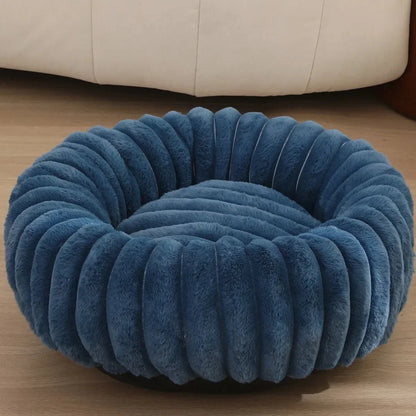 Ronde Donut Hondenmand – Superzacht Wasbaar Hondenbed voor Warmte & Comfort
