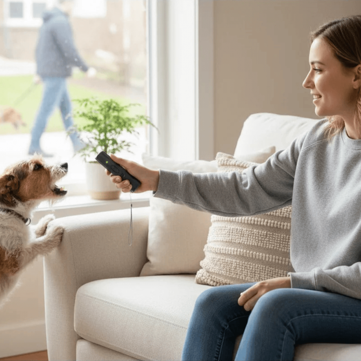 Ultrasone Hondenafschrikker – Zwart – LED-indicator – USB oplaadbaar – Hondentrainer – Anti-blaf apparaat