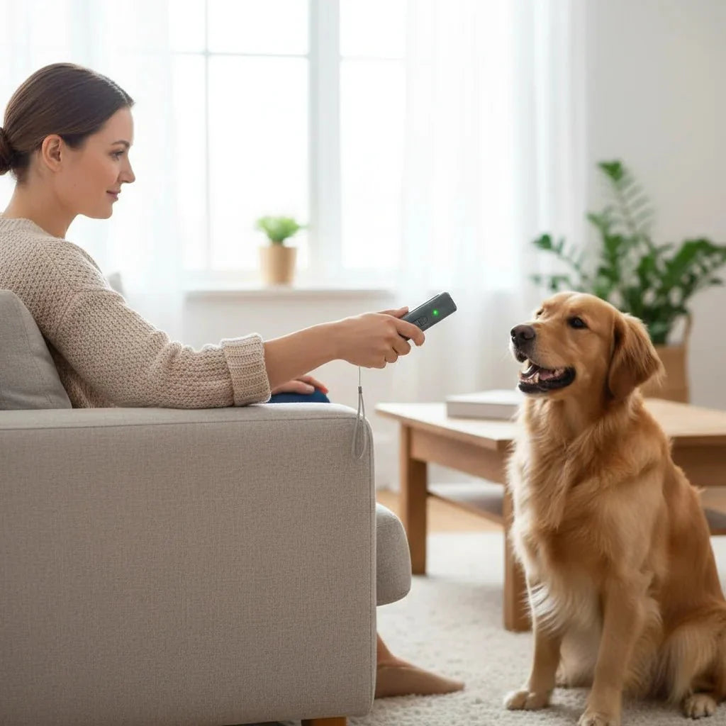 Ultrasone Hondenafschrikker – Zwart – LED-indicator – USB oplaadbaar – Hondentrainer – Anti-blaf apparaat