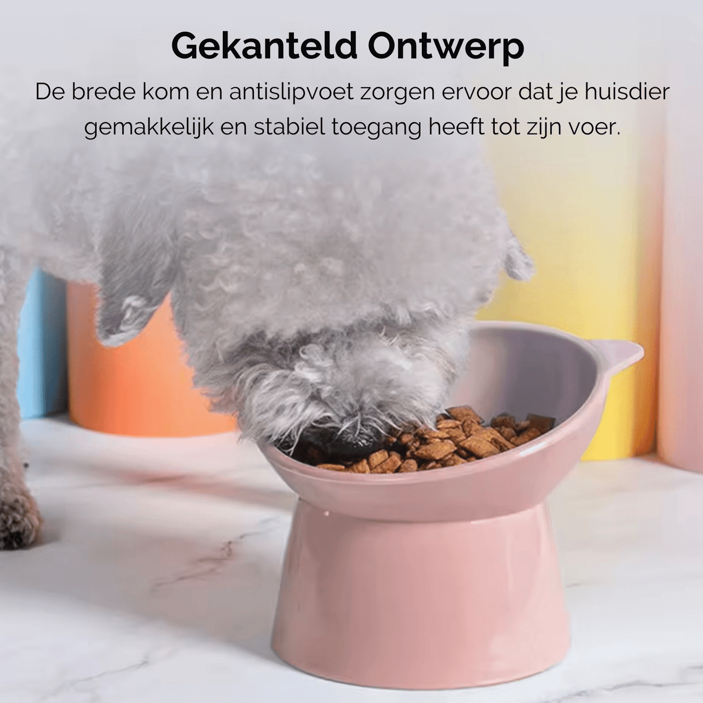 Verhoogde Voerbak met Oortjes