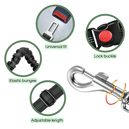 Verstelbare Autogordel met Sterke Karabijnhaak
