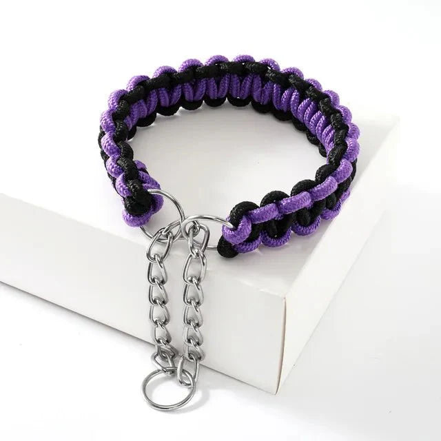 PawWeave Hondenhalsband Verstelbaar – Sterke Nylon Halsband Hond voor Training & Wandelingen