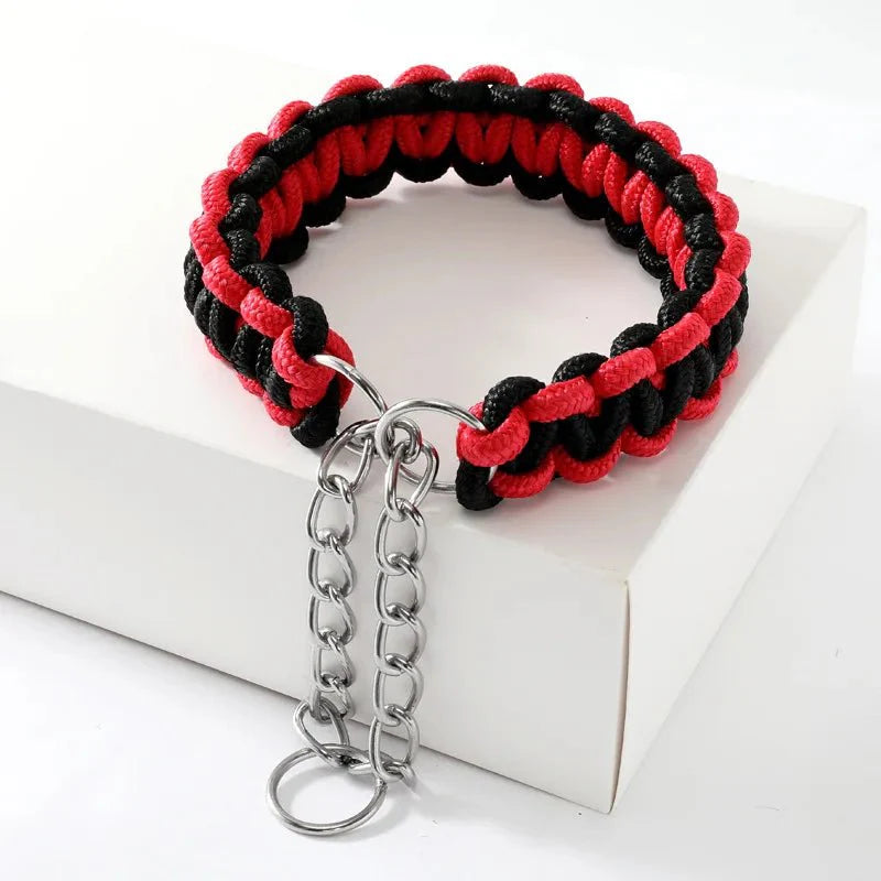 PawWeave Hondenhalsband Verstelbaar – Sterke Nylon Halsband Hond voor Training & Wandelingen