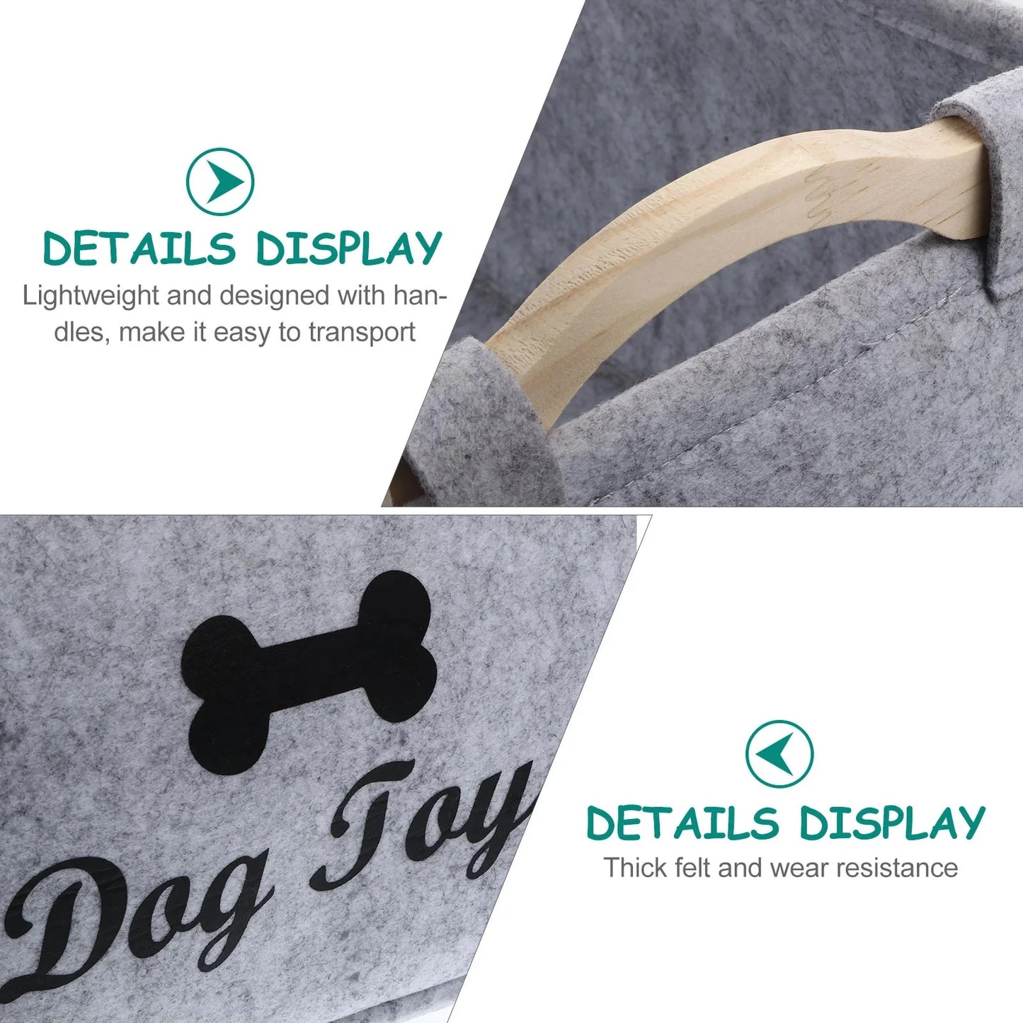 Vilten Opbergmand voor Speelgoed