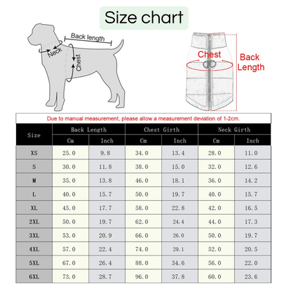 Warme Winterjas voor Honden
