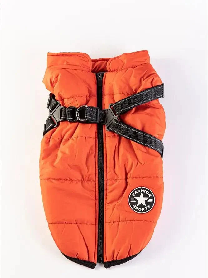 Warme Winterjas voor Honden met Ingebouwd Harnas