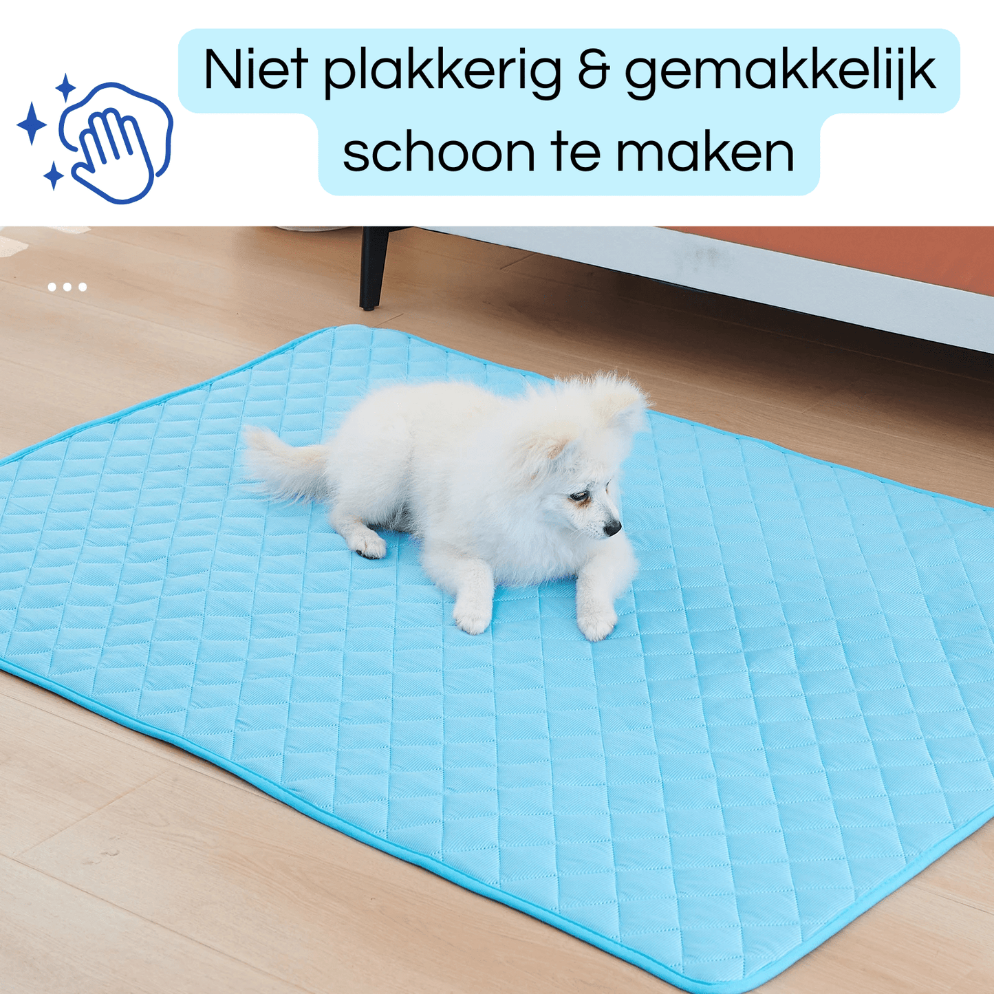 Hondenmat Zelfkoelend IJszijde – Wasbaar Reismat Voor Hond & Kat