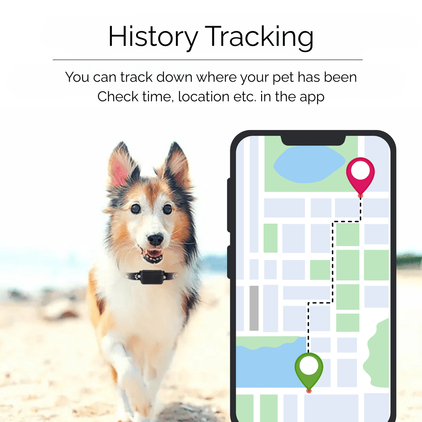 Waterdichte GPS Tracker voor Huisdieren – Verstelbare Halsband