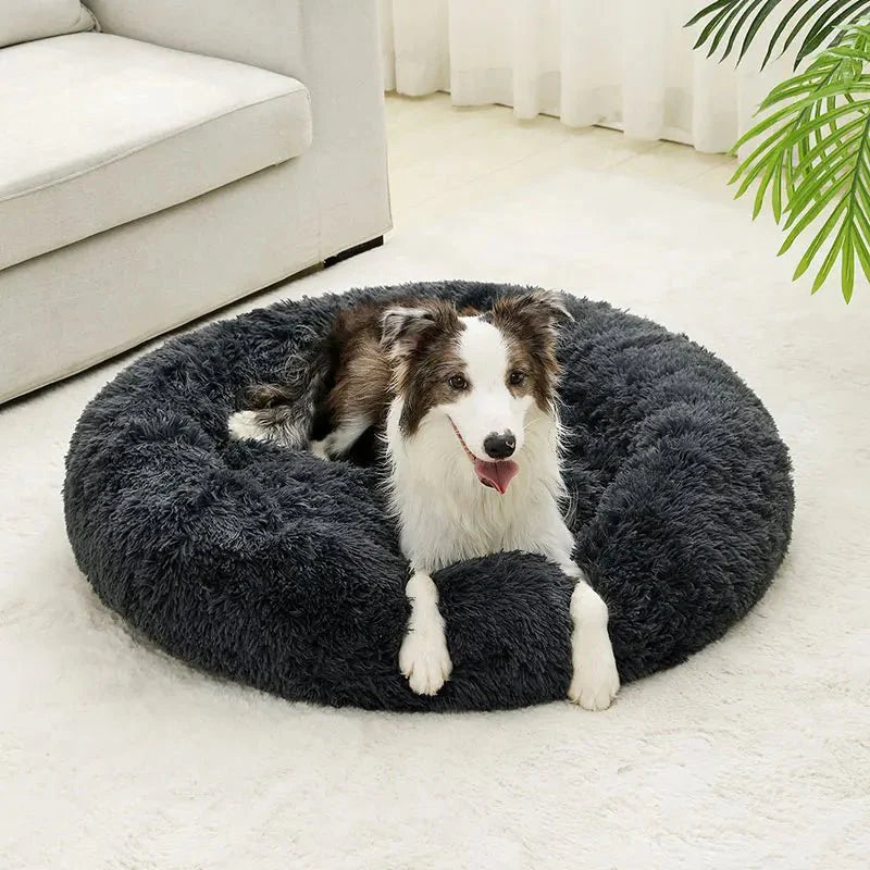 Zachte Donut Hondenmand – Pluche Hondenmand en Kattenmand - Huisdieren Slaapcomfort