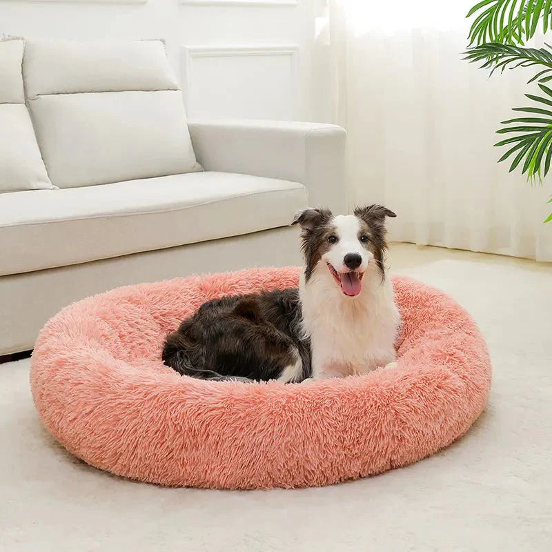 Zachte Donut Hondenmand – Pluche Hondenmand en Kattenmand - Huisdieren Slaapcomfort