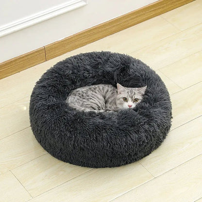 Zachte Donut Hondenmand – Pluche Hondenmand en Kattenmand - Huisdieren Slaapcomfort