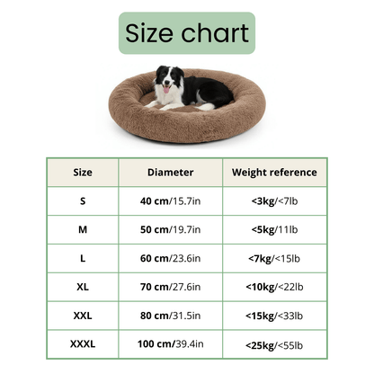 Zachte Donut Hondenmand – Pluche Hondenmand en Kattenmand - Huisdieren Slaapcomfort