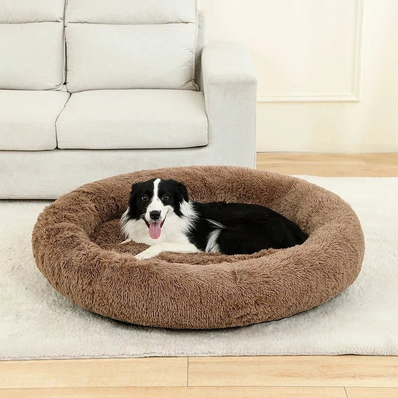 Zachte Donut Hondenmand – Pluche Hondenmand en Kattenmand - Huisdieren Slaapcomfort