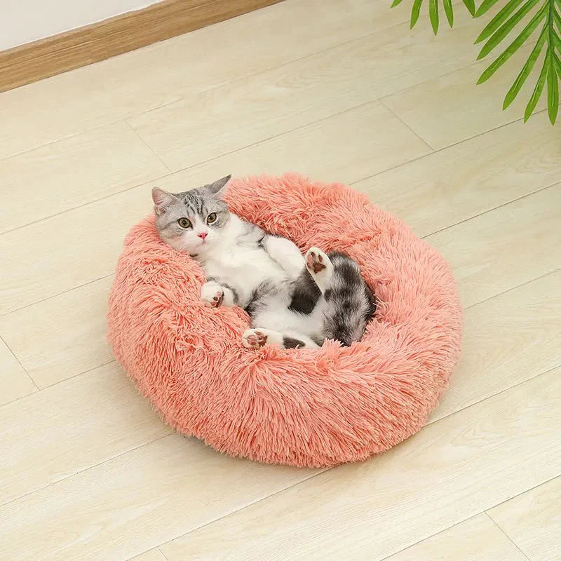 Zachte Donut Hondenmand – Pluche Hondenmand en Kattenmand - Huisdieren Slaapcomfort