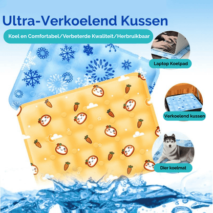 Hondenkussen Koelmat – Verkoelende Slaapmat PVC Droogijspoeder Binnen & Reizen