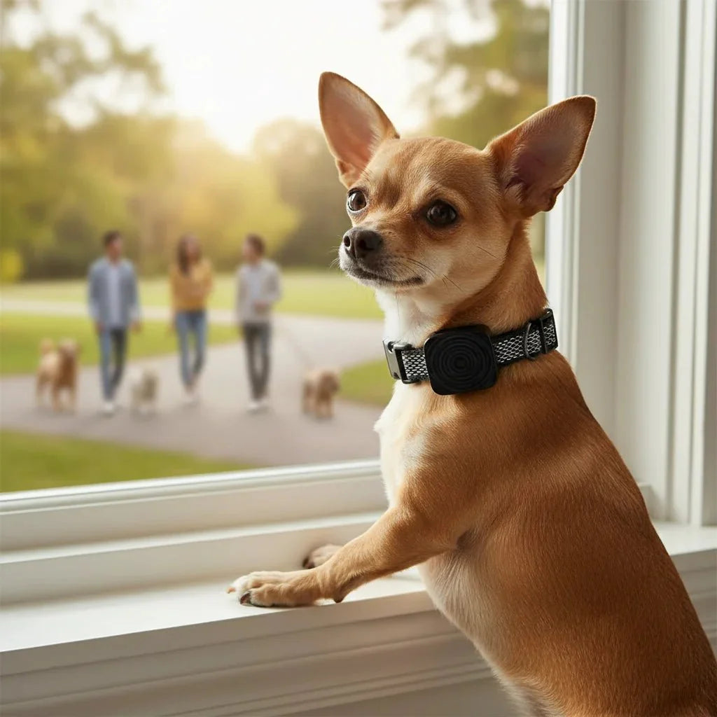 Zwarte Hondentrainingshalsband – Ultrasoon, Waterdicht en Oplaadbaar - Blafband Hond