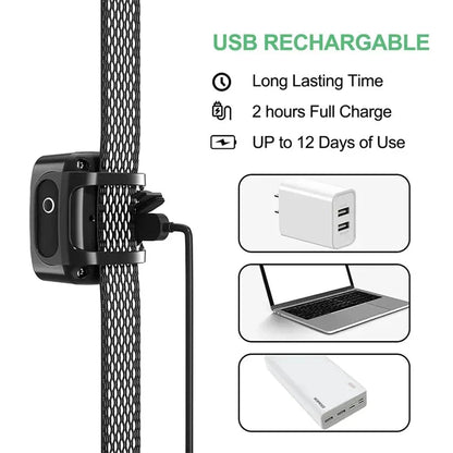 Zwarte Hondentrainingshalsband – Ultrasoon, Waterdicht en Oplaadbaar - Blafband Hond